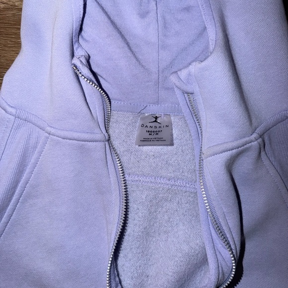 Danskin Lavender Zip-Up Hoodie - Picture 2 of 2